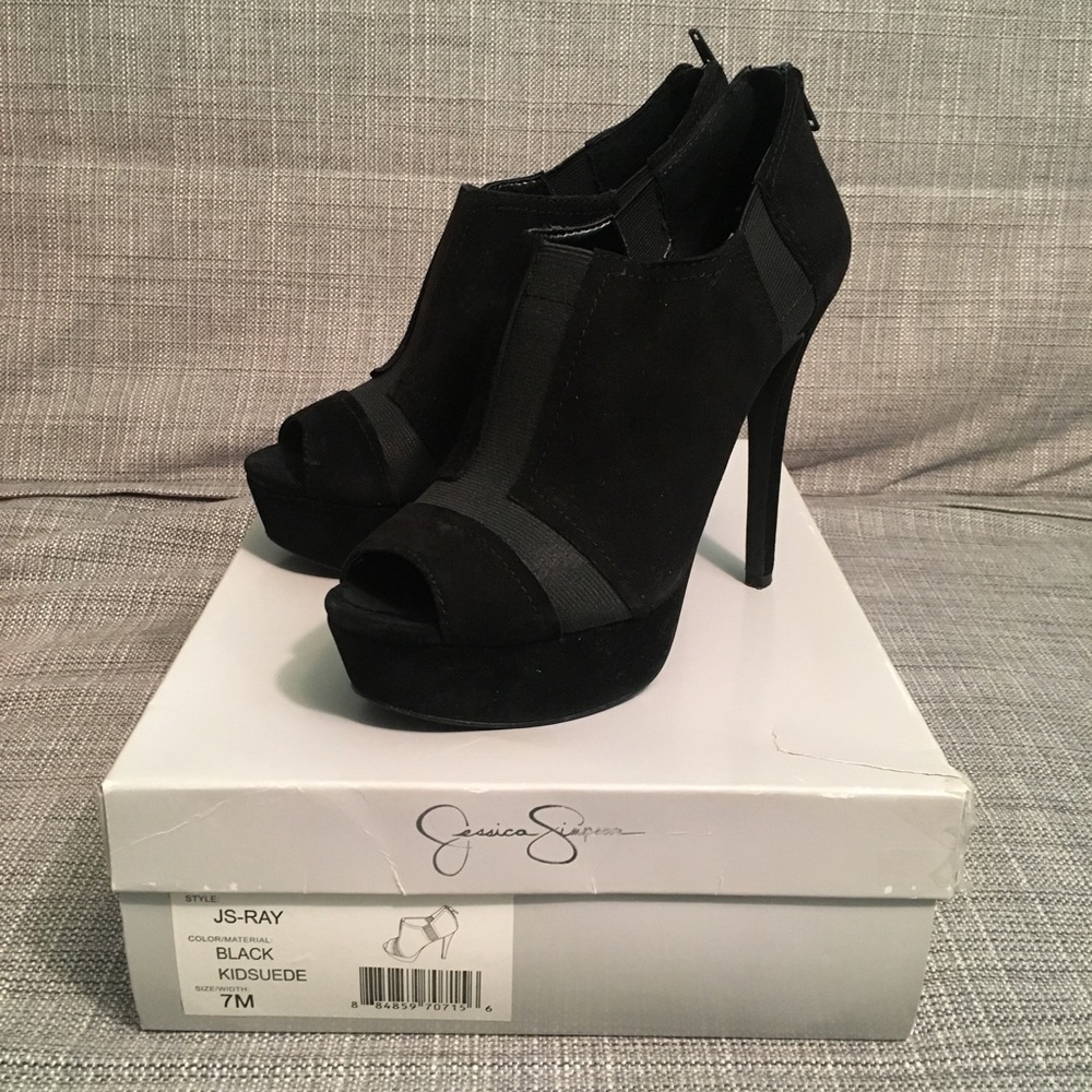 Jessica Simpson Velvet Heels